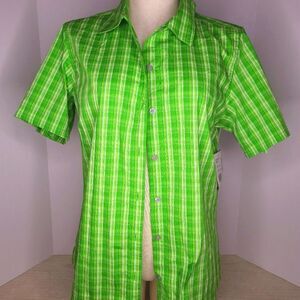Marmot Women's Green Button Down Shirt Size L NWT